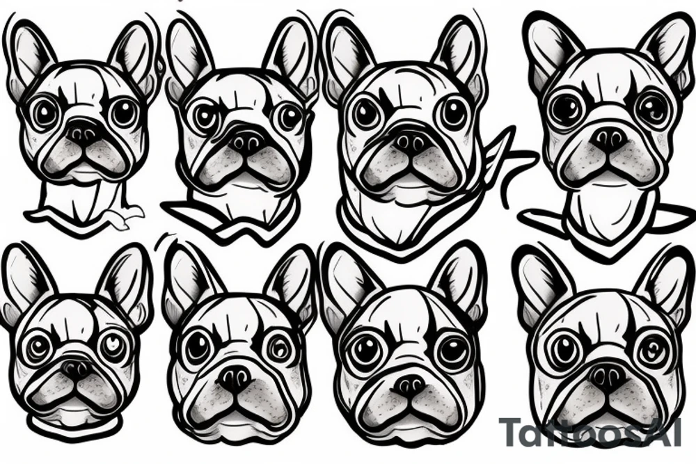 french bulldog tattoo idea
