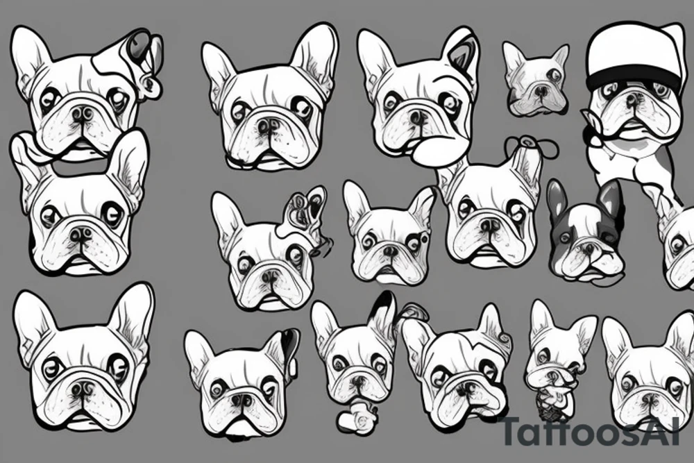 french bulldog tattoo idea