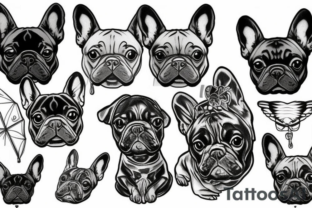 french bulldog tattoo idea