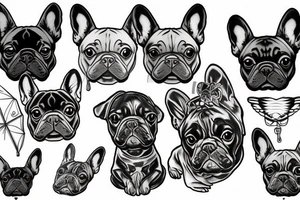 french bulldog tattoo idea