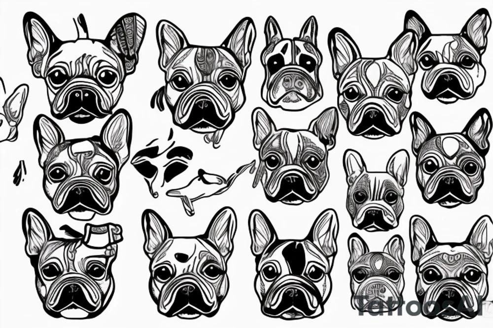 french bulldog tattoo idea