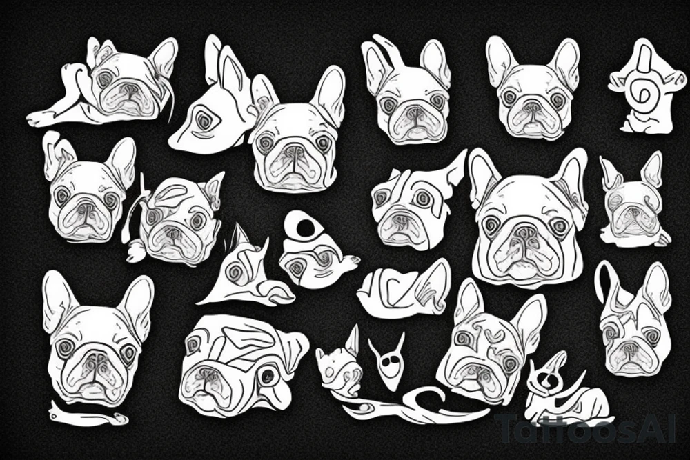 french bulldog tattoo idea