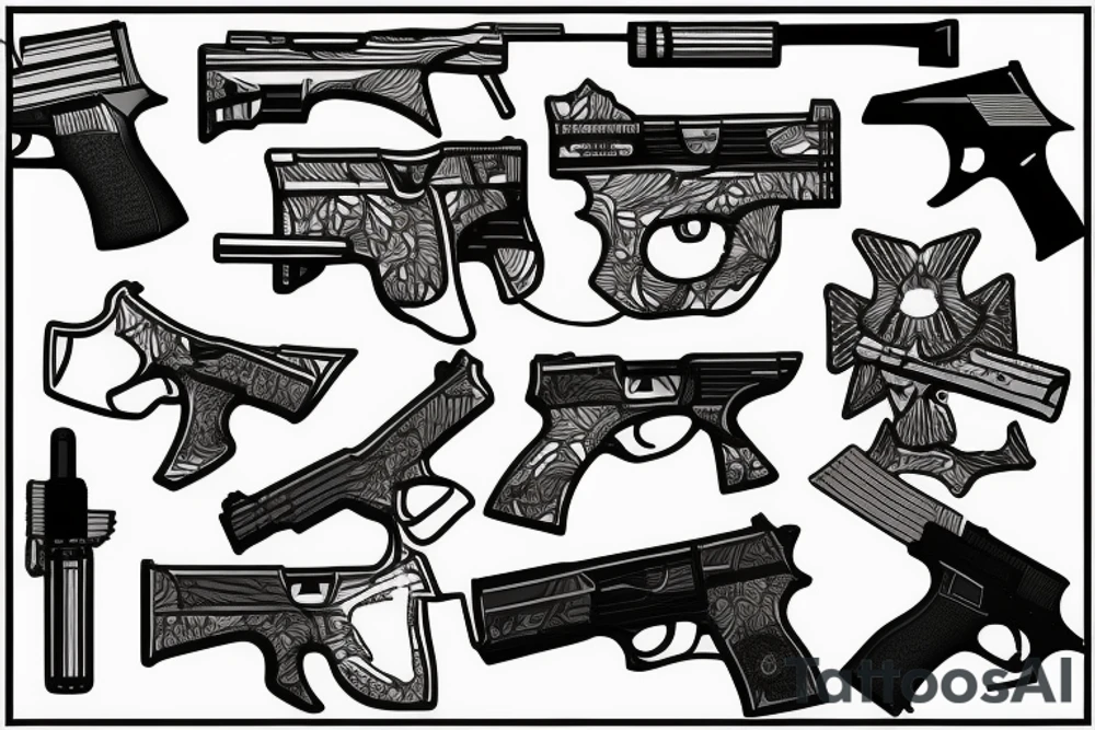 Military, Christian, guns, Florida, geometric tattoo idea Military, Christian, guns, Florida, geometric tattoo idea