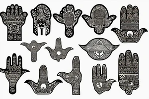 hamsa tattoo idea