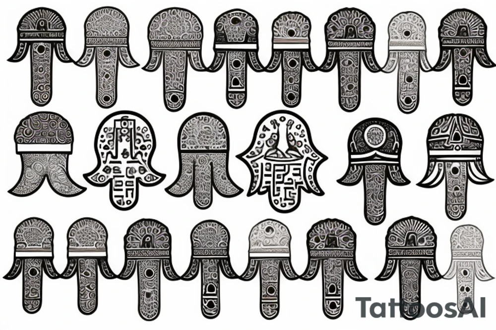hamsa tattoo idea