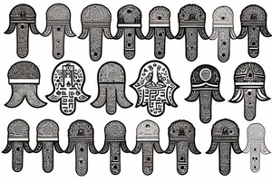hamsa tattoo idea