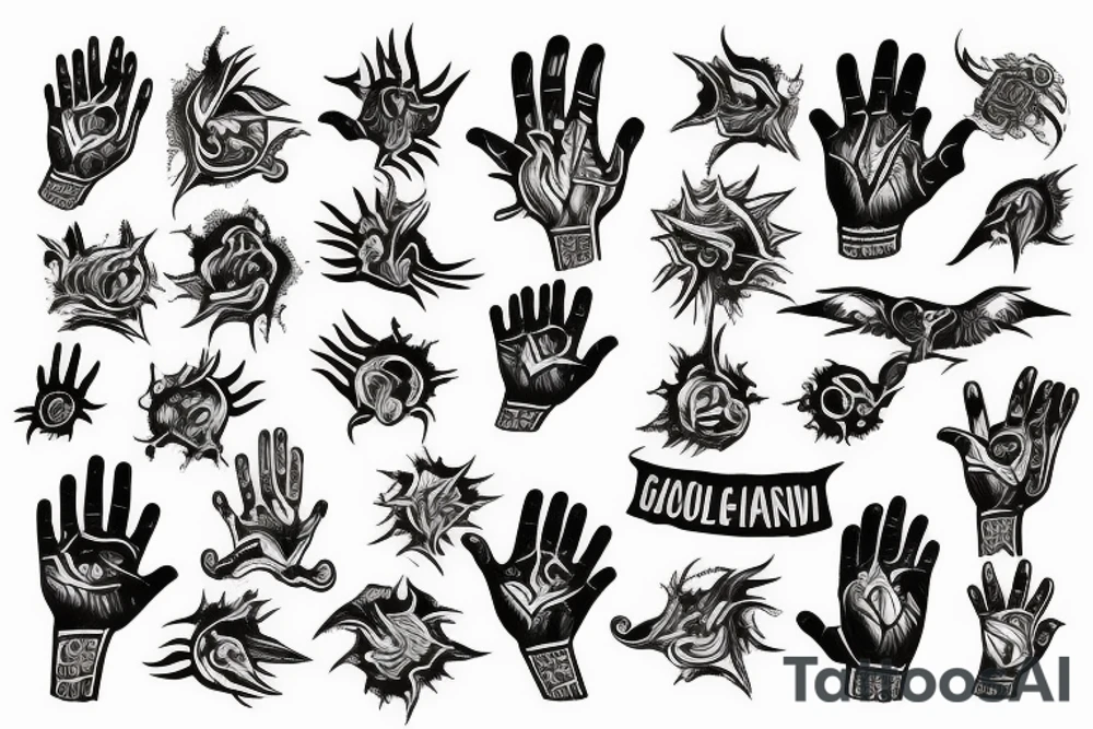 the hand of god tattoo idea