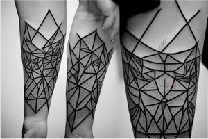 Geometric fade tattoo idea