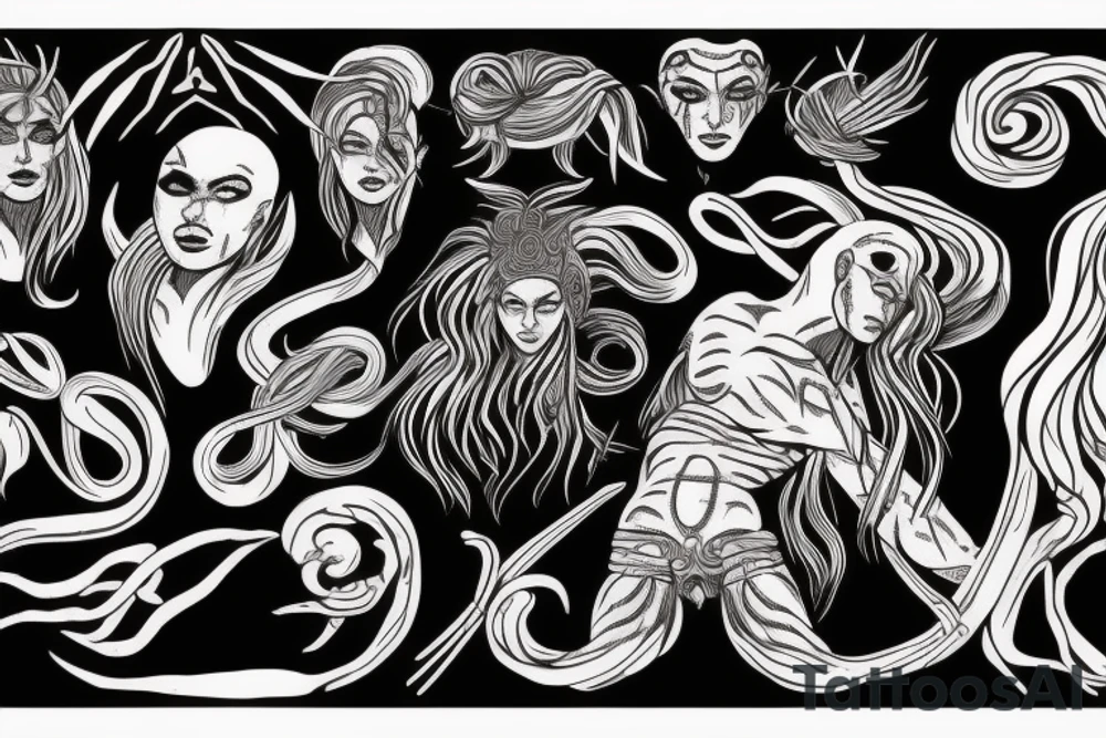 god of war medusa tattoo idea