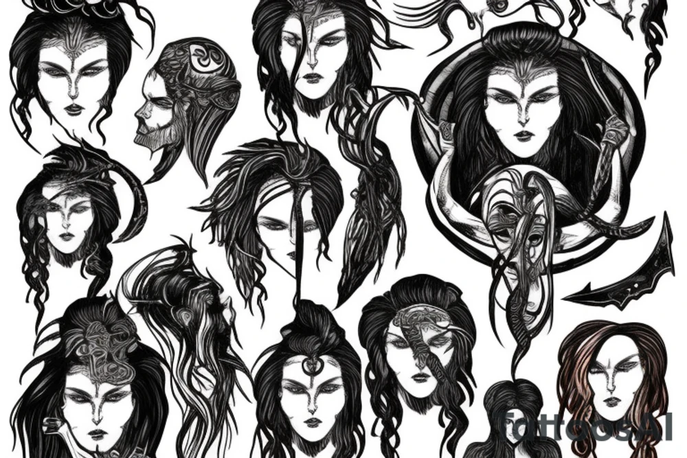 god of war medusa tattoo idea