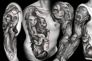 god of war medusa
full body tattoo idea