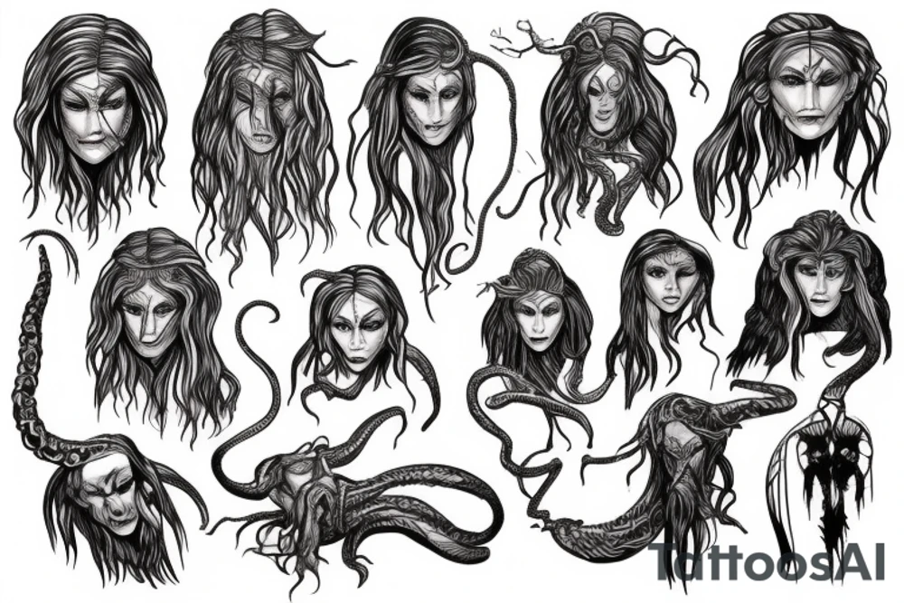 god of war medusa
full body tattoo idea