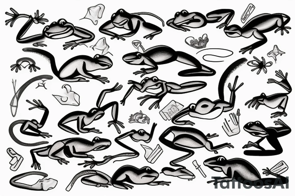 amphibian tattoo idea