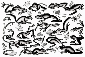 amphibian tattoo idea