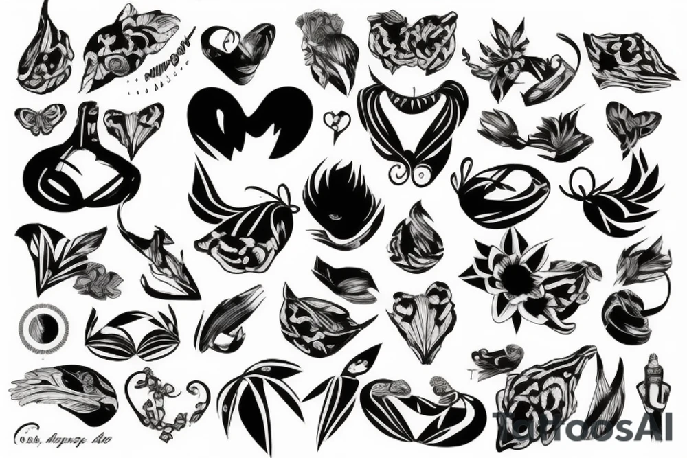 breasts tattoo idea
