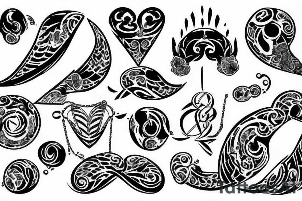double g breasts tattoo idea