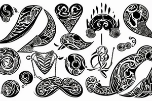 double g breasts tattoo idea