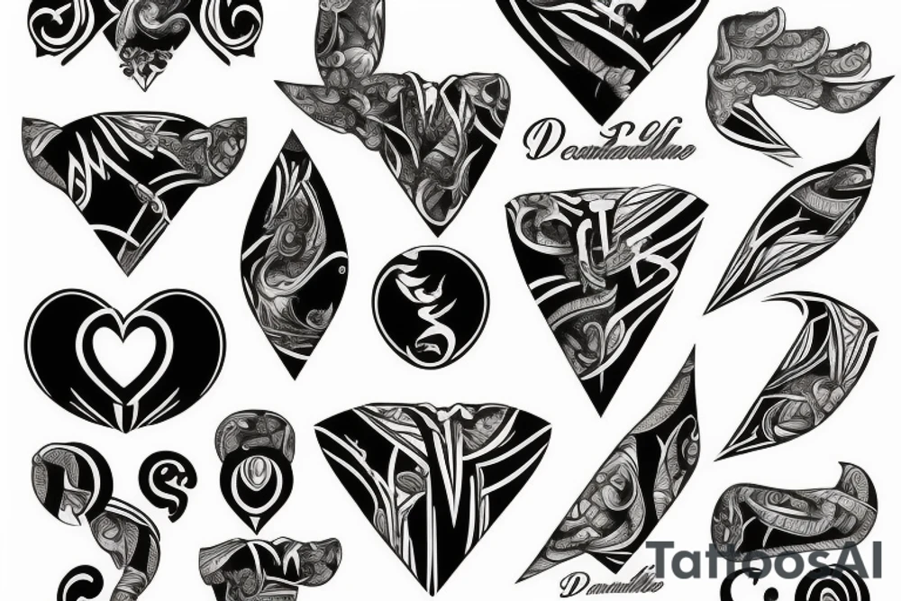 double g breasts tattoo idea