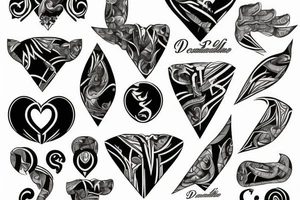 double g breasts tattoo idea