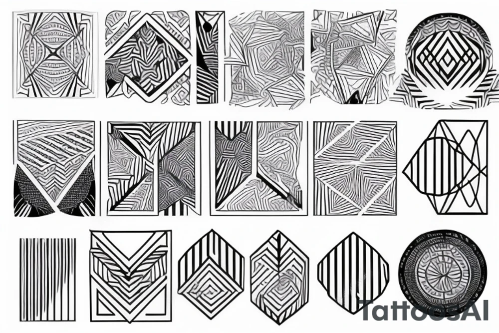 Geo pattern tattoo idea