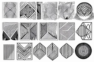 Geo pattern tattoo idea