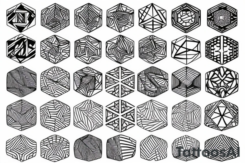 Geo pattern tattoo idea