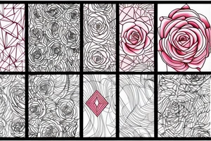 Longue rose rouge avec sa tige et des pétales qui s envolent tattoo idea