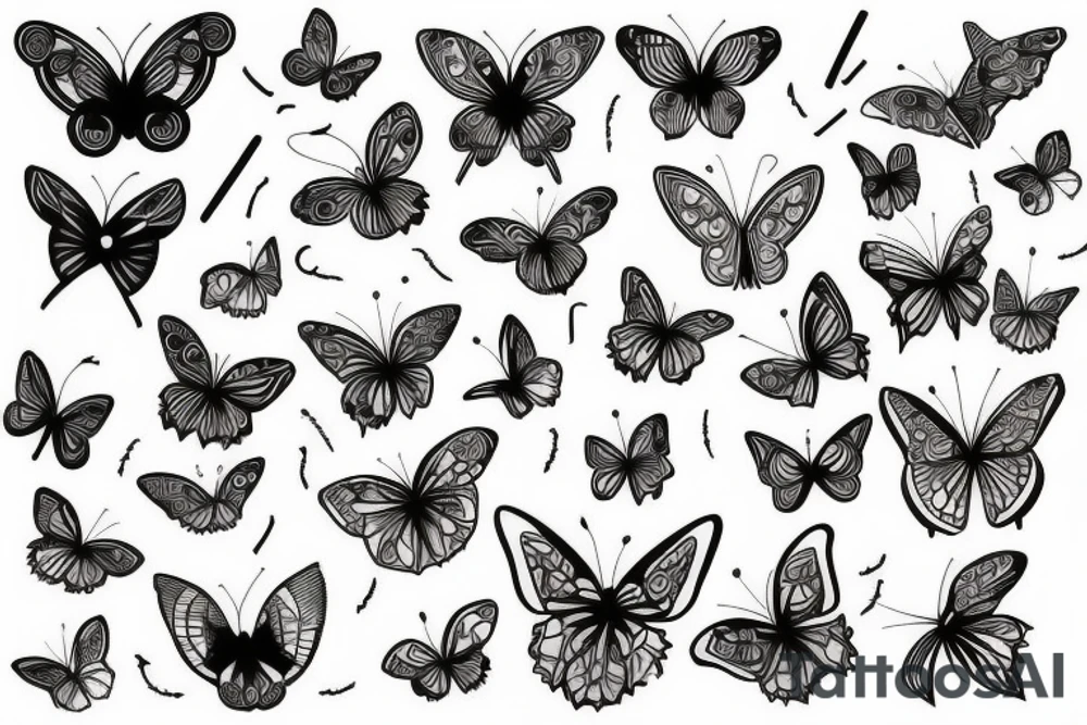 Papillon tattoo idea