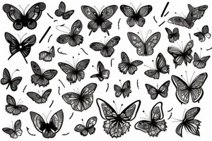Papillon tattoo idea