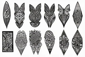 Papillon tattoo idea