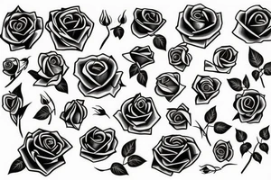 Rose avec epine tattoo idea
