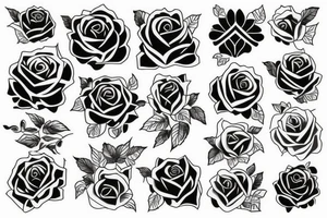 Une Rose avec epine tattoo idea
