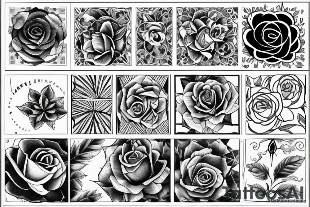 Une Rose avec epine tattoo idea