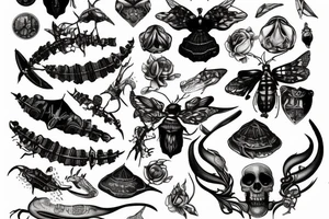 Scarabée avec la Queue qui remonte tattoo idea