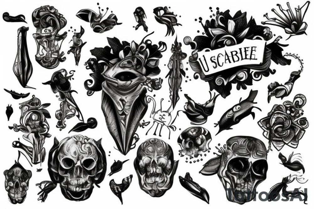 Scarabée avec la Queue qui remonte tattoo idea