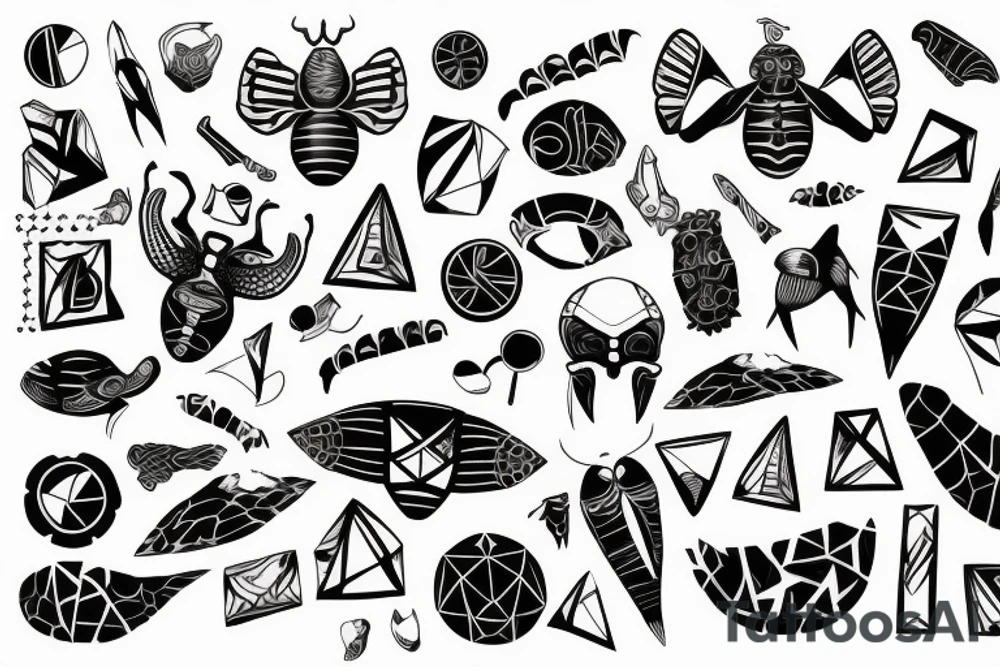 Scarabée avec la Queue qui remonte tattoo idea