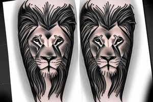 Lion realistic tattoo tattoo idea
