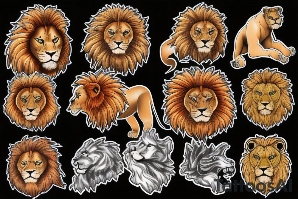 Lion roaring  
tattoo tattoo idea