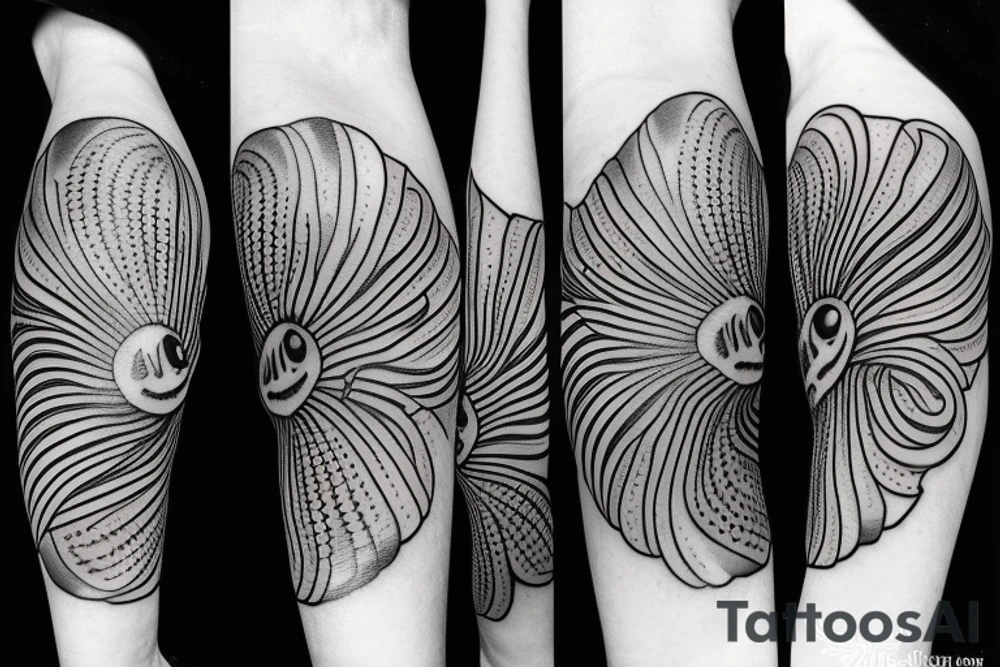 butterfly flower moon sun snake tattoo idea