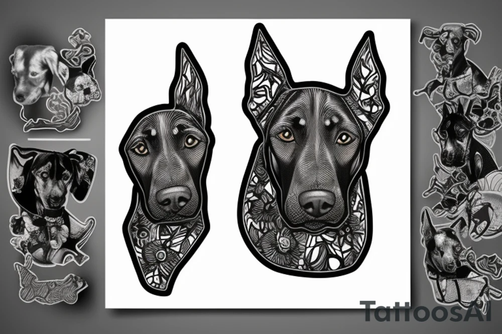 doberman tattoo idea