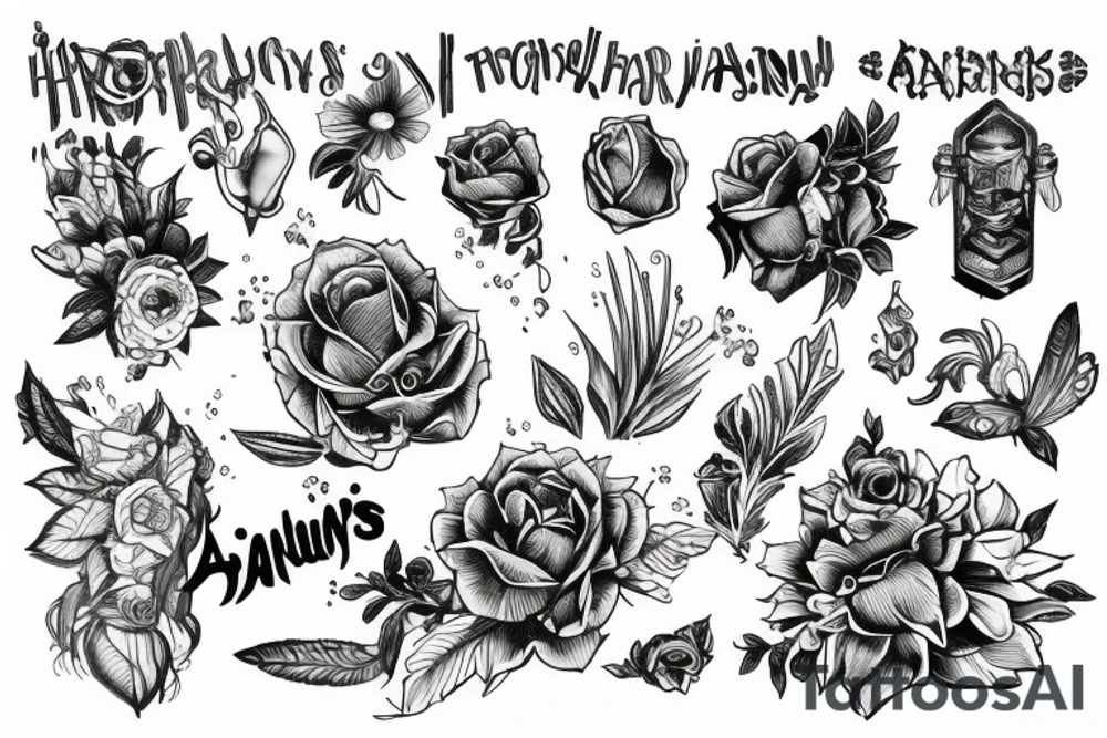 Бог Анубис на фоне подземного царства tattoo idea
