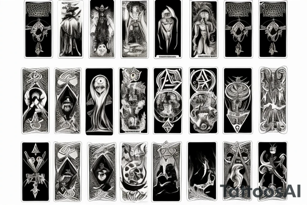 Tarot death card tattoo idea