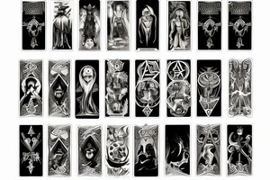 Tarot death card tattoo idea