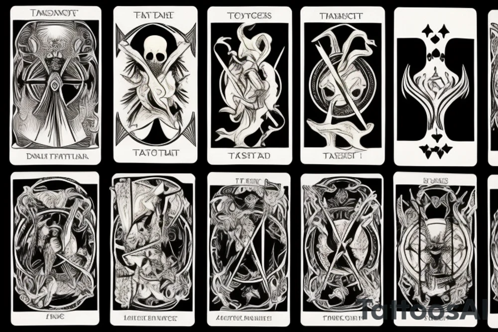 Tarot death card tattoo idea