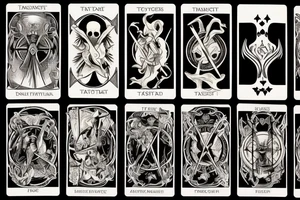 Tarot death card tattoo idea