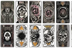Tarot death card Flower tattoo idea