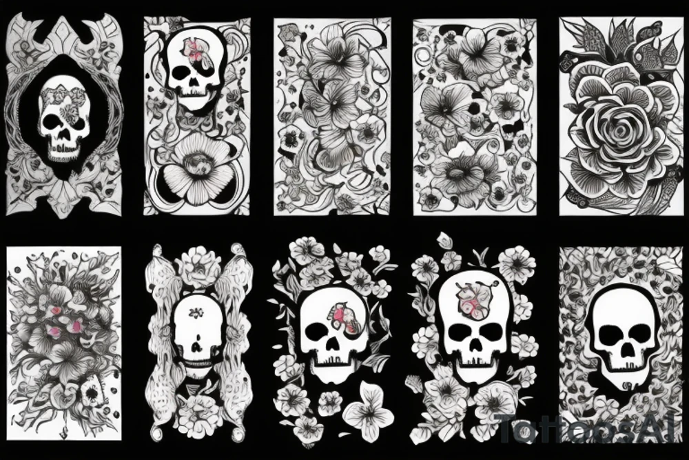 death Flower tattoo idea