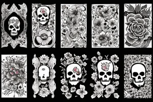 death Flower tattoo idea