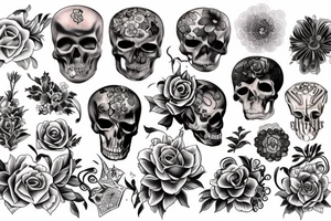 death Flower tattoo idea