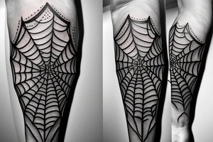 Spiderweb on elbow Skull surrounding with smoke tattoo idea